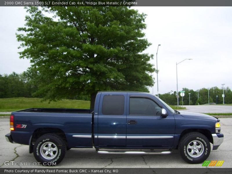 Indigo Blue Metallic / Graphite 2000 GMC Sierra 1500 SLT Extended Cab 4x4