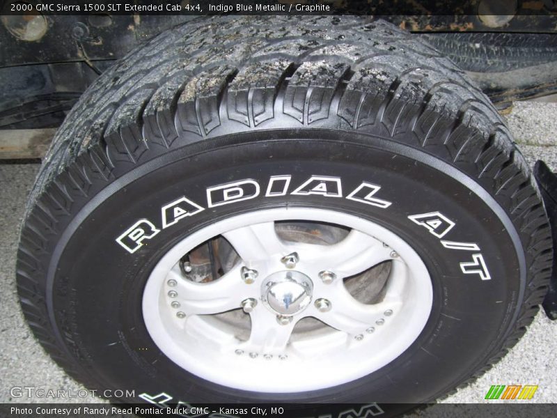 Indigo Blue Metallic / Graphite 2000 GMC Sierra 1500 SLT Extended Cab 4x4