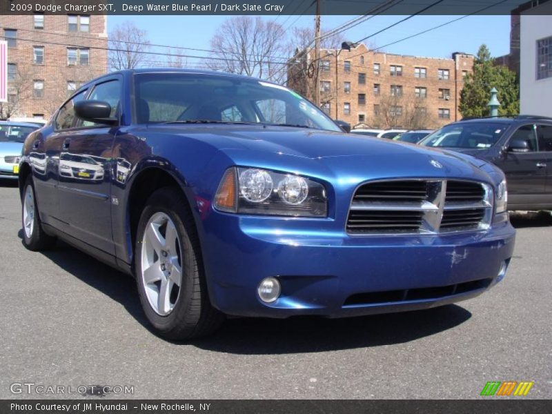 Deep Water Blue Pearl / Dark Slate Gray 2009 Dodge Charger SXT