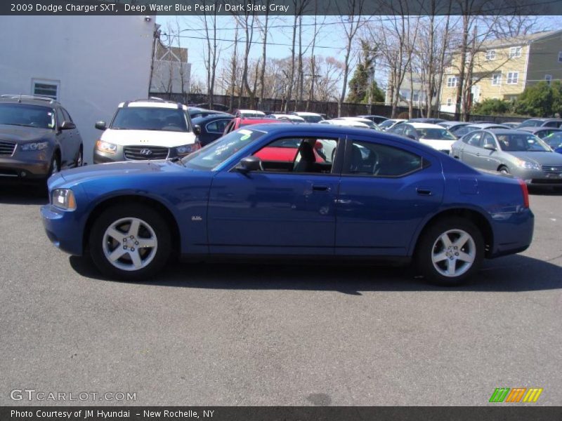 Deep Water Blue Pearl / Dark Slate Gray 2009 Dodge Charger SXT