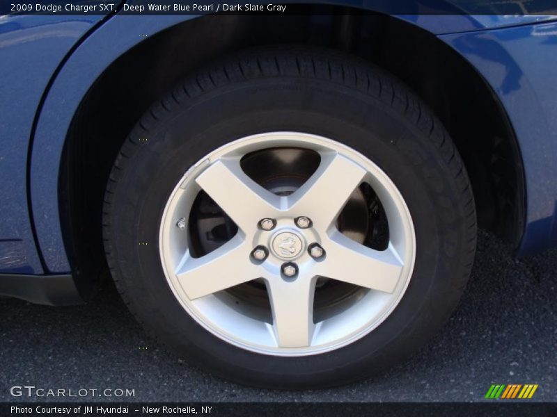Deep Water Blue Pearl / Dark Slate Gray 2009 Dodge Charger SXT
