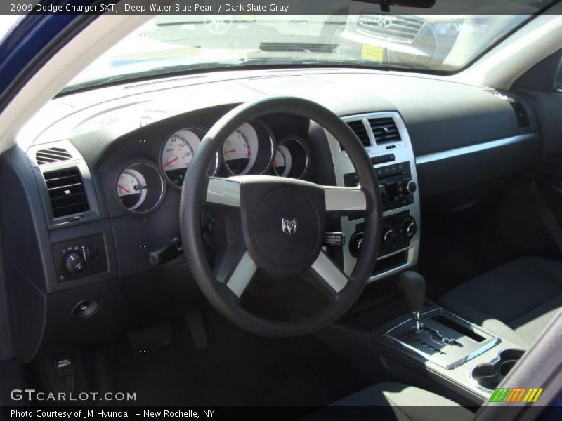 Deep Water Blue Pearl / Dark Slate Gray 2009 Dodge Charger SXT