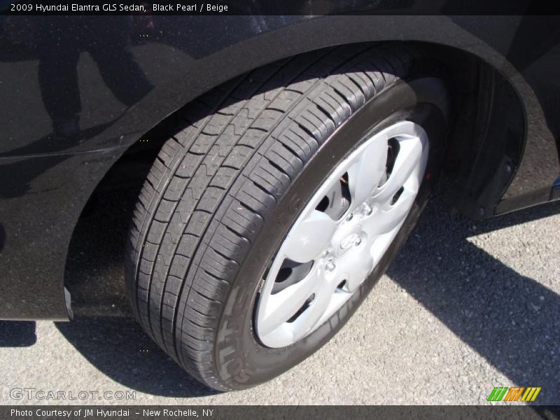 Black Pearl / Beige 2009 Hyundai Elantra GLS Sedan