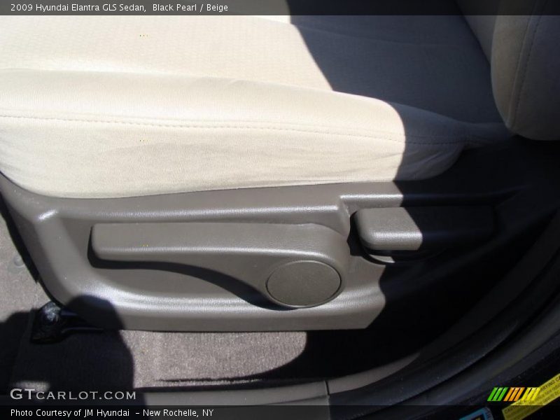 Black Pearl / Beige 2009 Hyundai Elantra GLS Sedan