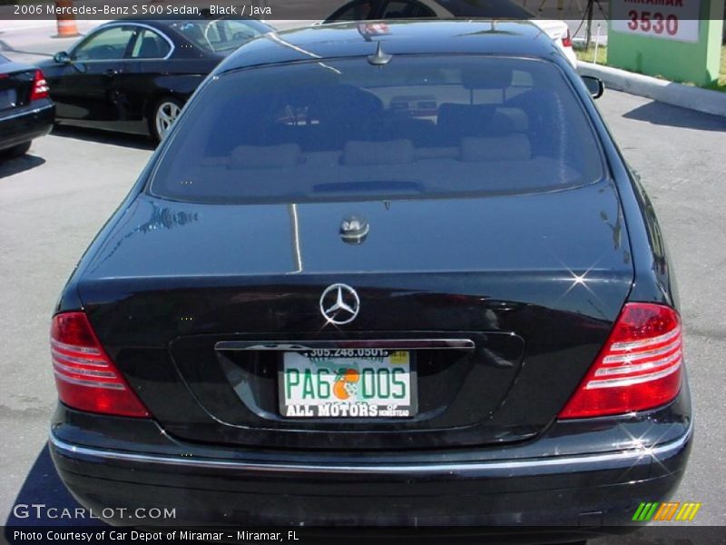 Black / Java 2006 Mercedes-Benz S 500 Sedan