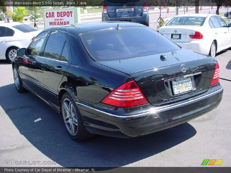 Black / Java 2006 Mercedes-Benz S 500 Sedan