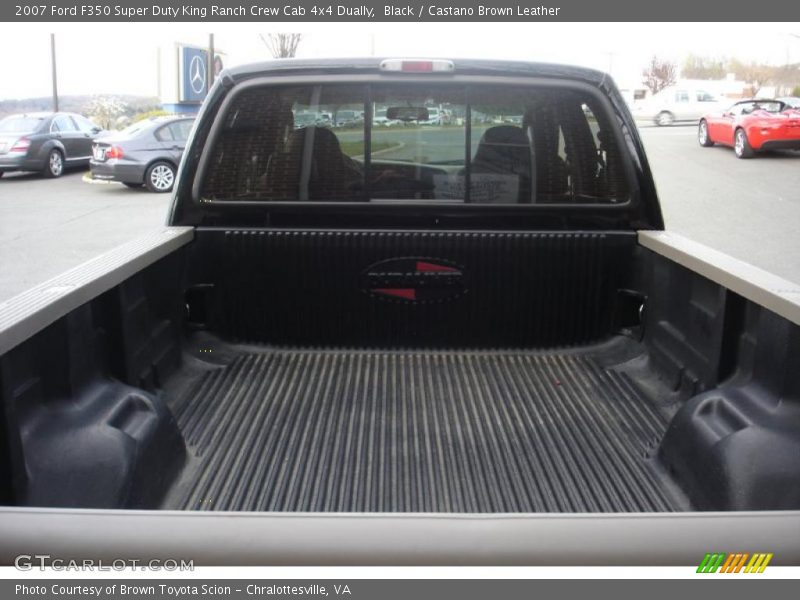 Black / Castano Brown Leather 2007 Ford F350 Super Duty King Ranch Crew Cab 4x4 Dually