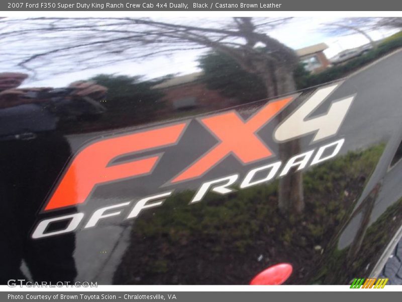 Black / Castano Brown Leather 2007 Ford F350 Super Duty King Ranch Crew Cab 4x4 Dually