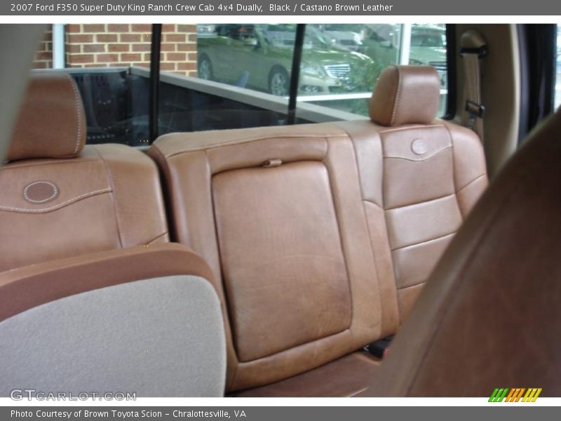 Black / Castano Brown Leather 2007 Ford F350 Super Duty King Ranch Crew Cab 4x4 Dually