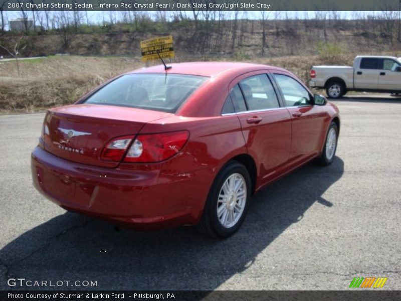 Inferno Red Crystal Pearl / Dark Slate Gray/Light Slate Gray 2007 Chrysler Sebring Sedan