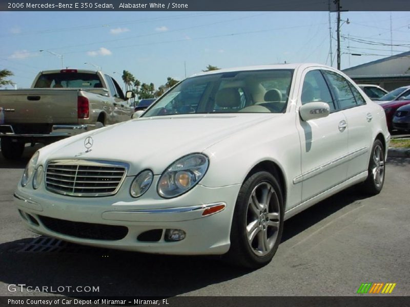 Alabaster White / Stone 2006 Mercedes-Benz E 350 Sedan