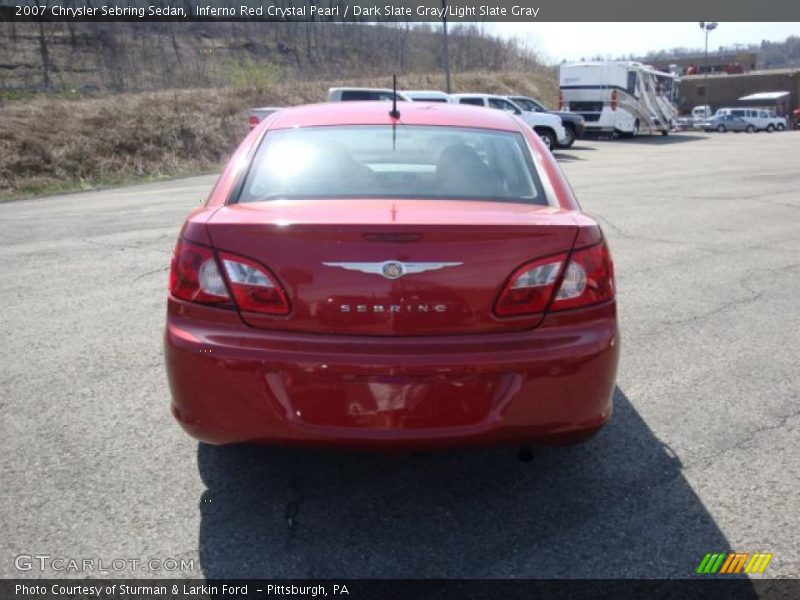 Inferno Red Crystal Pearl / Dark Slate Gray/Light Slate Gray 2007 Chrysler Sebring Sedan