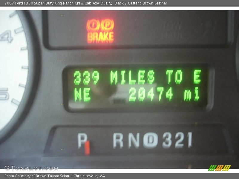 Black / Castano Brown Leather 2007 Ford F350 Super Duty King Ranch Crew Cab 4x4 Dually