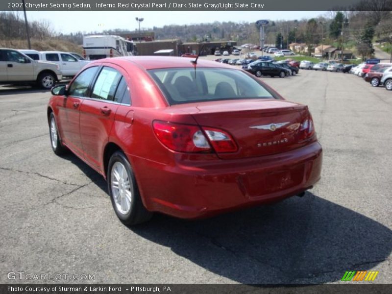 Inferno Red Crystal Pearl / Dark Slate Gray/Light Slate Gray 2007 Chrysler Sebring Sedan