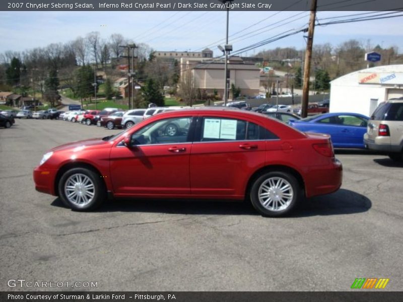Inferno Red Crystal Pearl / Dark Slate Gray/Light Slate Gray 2007 Chrysler Sebring Sedan