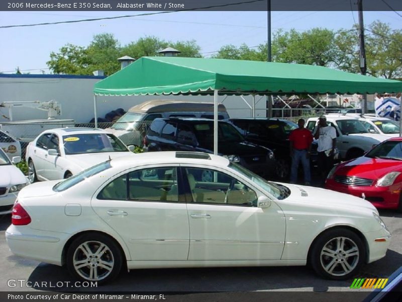 Alabaster White / Stone 2006 Mercedes-Benz E 350 Sedan