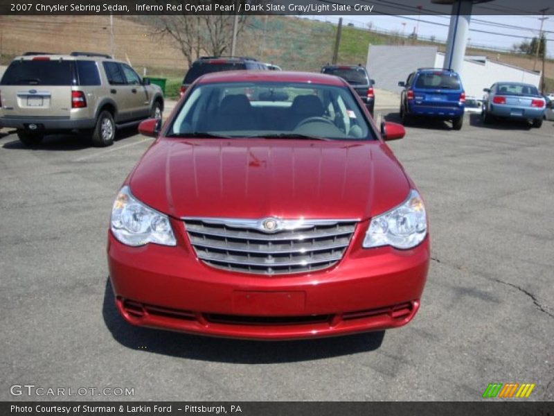 Inferno Red Crystal Pearl / Dark Slate Gray/Light Slate Gray 2007 Chrysler Sebring Sedan