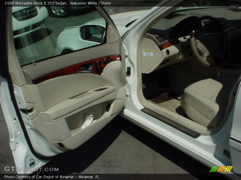 Alabaster White / Stone 2006 Mercedes-Benz E 350 Sedan