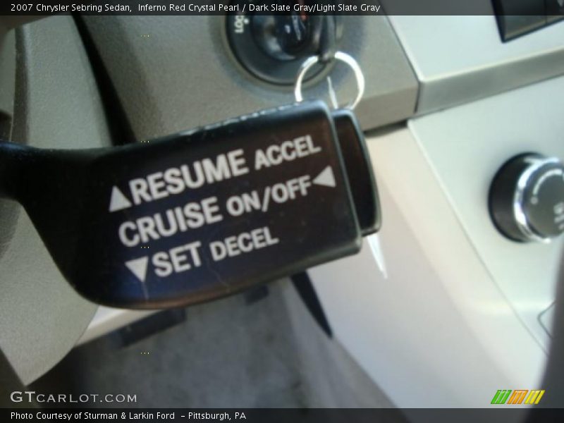 Inferno Red Crystal Pearl / Dark Slate Gray/Light Slate Gray 2007 Chrysler Sebring Sedan