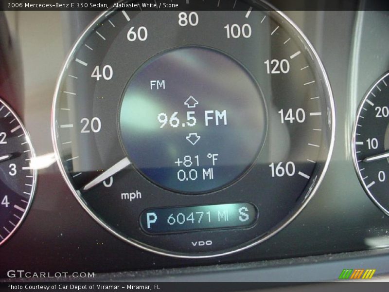 Alabaster White / Stone 2006 Mercedes-Benz E 350 Sedan