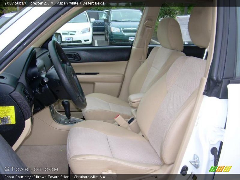 Aspen White / Desert Beige 2007 Subaru Forester 2.5 X