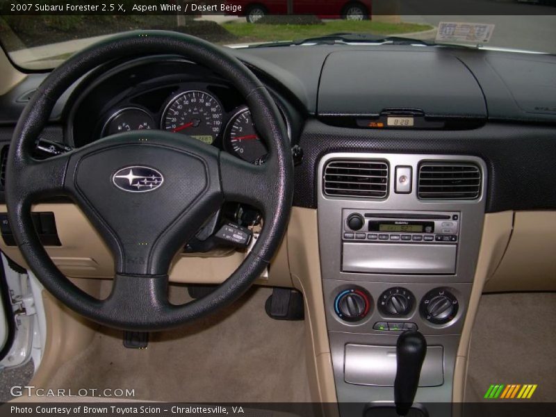 Aspen White / Desert Beige 2007 Subaru Forester 2.5 X