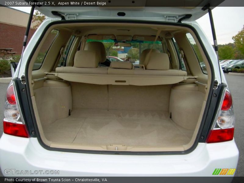 Aspen White / Desert Beige 2007 Subaru Forester 2.5 X