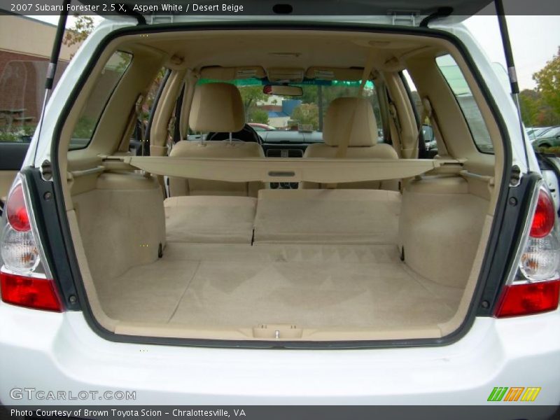 Aspen White / Desert Beige 2007 Subaru Forester 2.5 X