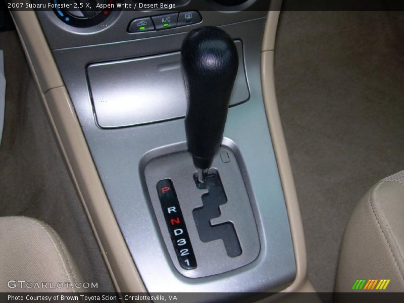 Aspen White / Desert Beige 2007 Subaru Forester 2.5 X