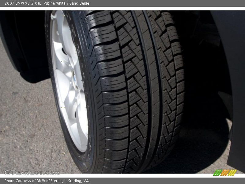 Alpine White / Sand Beige 2007 BMW X3 3.0si