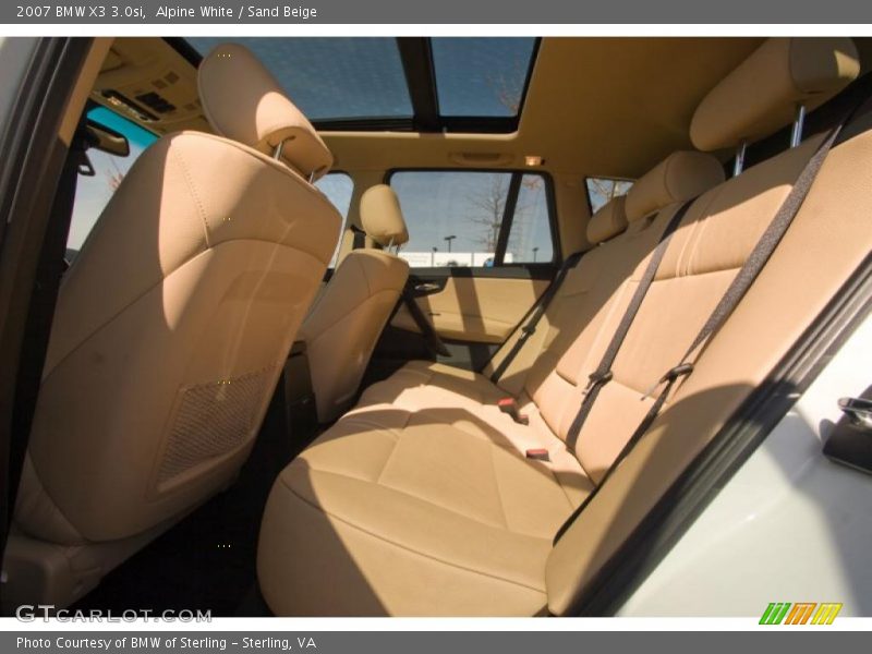 Alpine White / Sand Beige 2007 BMW X3 3.0si