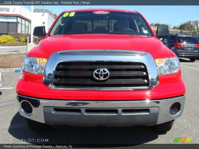 Radiant Red / Beige 2008 Toyota Tundra SR5 Double Cab
