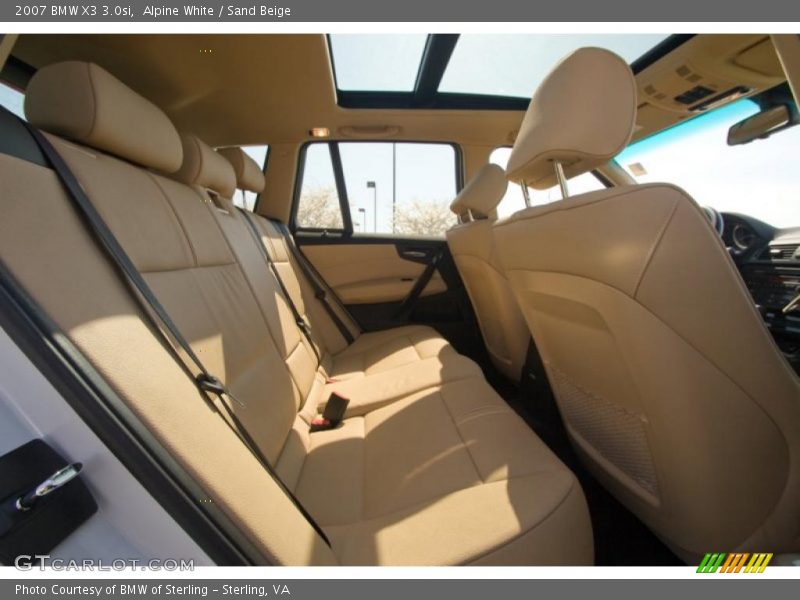 Alpine White / Sand Beige 2007 BMW X3 3.0si