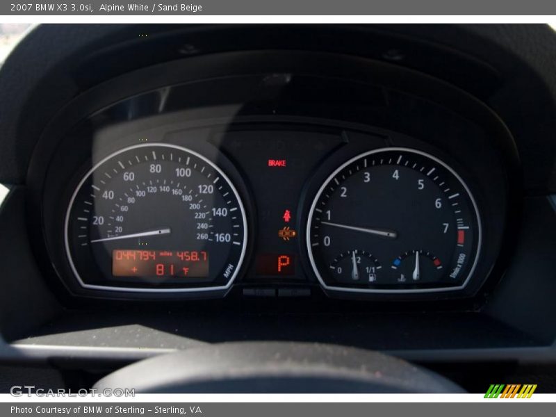 Alpine White / Sand Beige 2007 BMW X3 3.0si