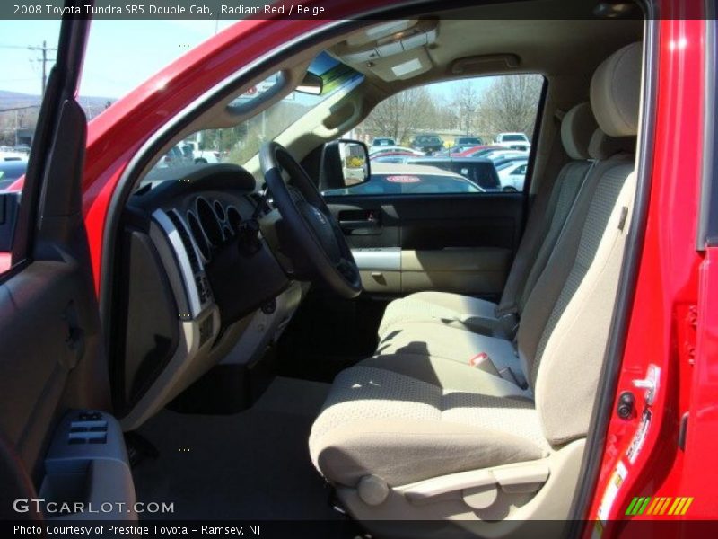 Radiant Red / Beige 2008 Toyota Tundra SR5 Double Cab