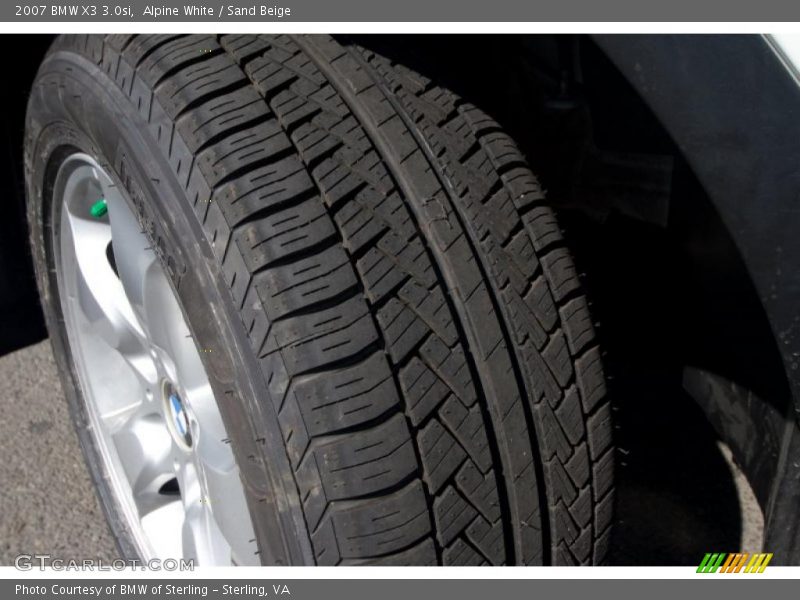 Alpine White / Sand Beige 2007 BMW X3 3.0si