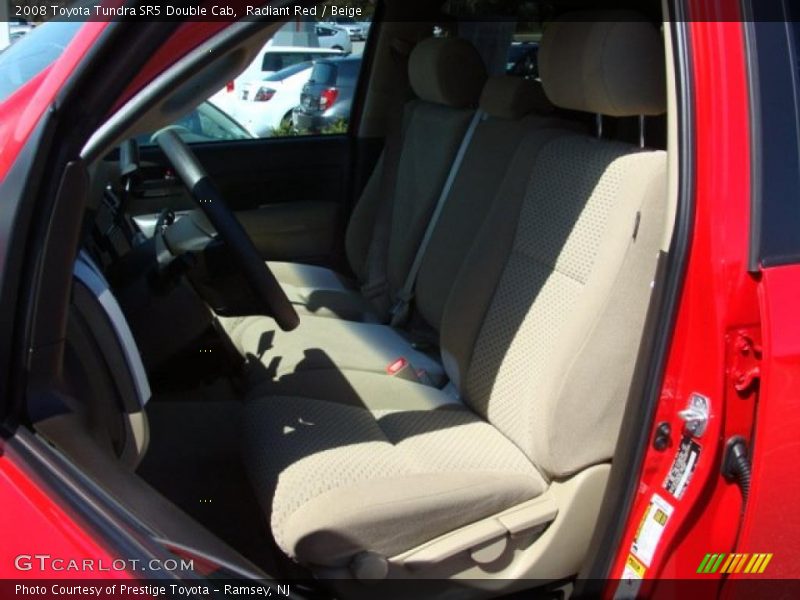 Radiant Red / Beige 2008 Toyota Tundra SR5 Double Cab