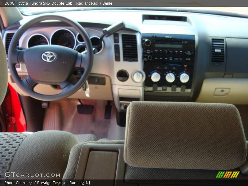 Radiant Red / Beige 2008 Toyota Tundra SR5 Double Cab
