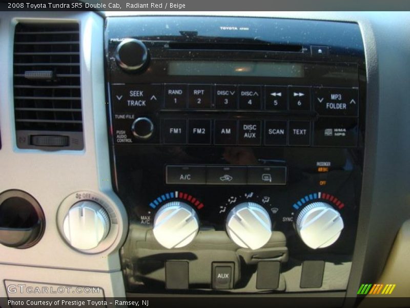 Radiant Red / Beige 2008 Toyota Tundra SR5 Double Cab
