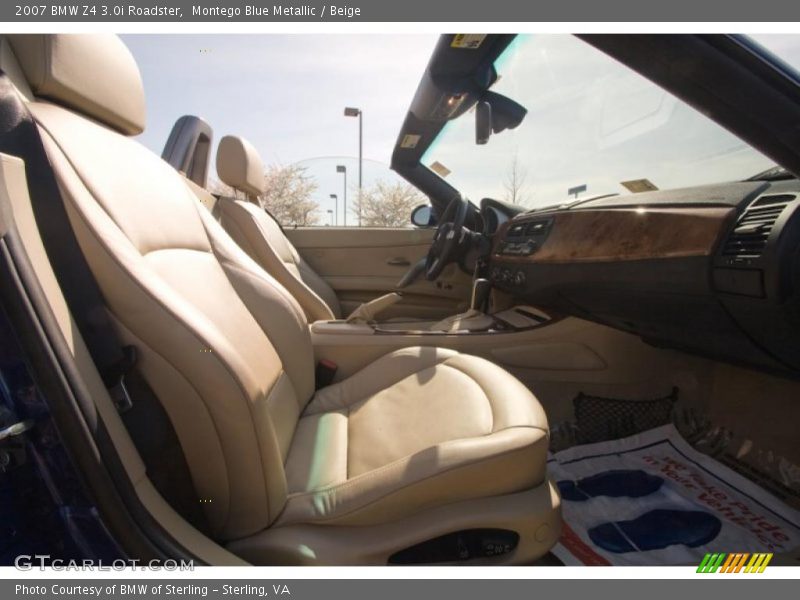 Montego Blue Metallic / Beige 2007 BMW Z4 3.0i Roadster