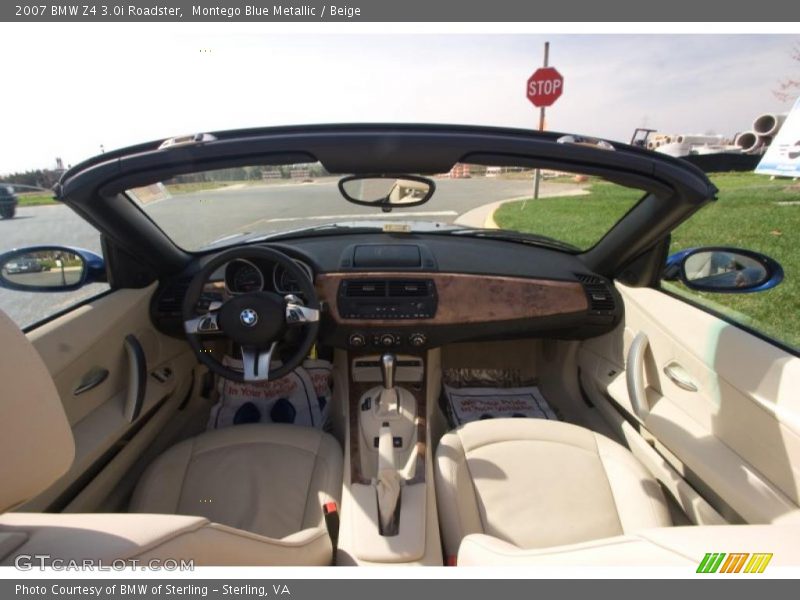 Montego Blue Metallic / Beige 2007 BMW Z4 3.0i Roadster