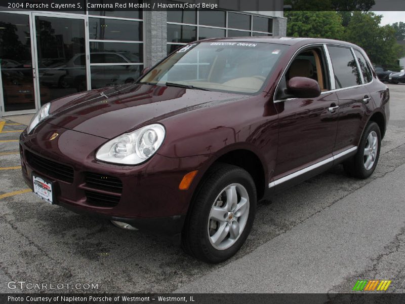 Carmona Red Metallic / Havanna/Sand Beige 2004 Porsche Cayenne S
