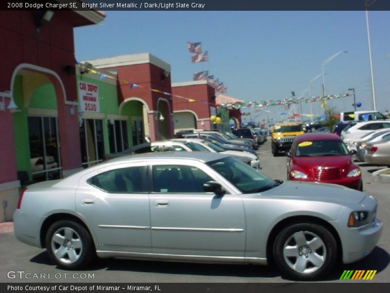 Bright Silver Metallic / Dark/Light Slate Gray 2008 Dodge Charger SE