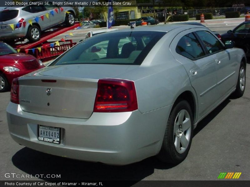 Bright Silver Metallic / Dark/Light Slate Gray 2008 Dodge Charger SE