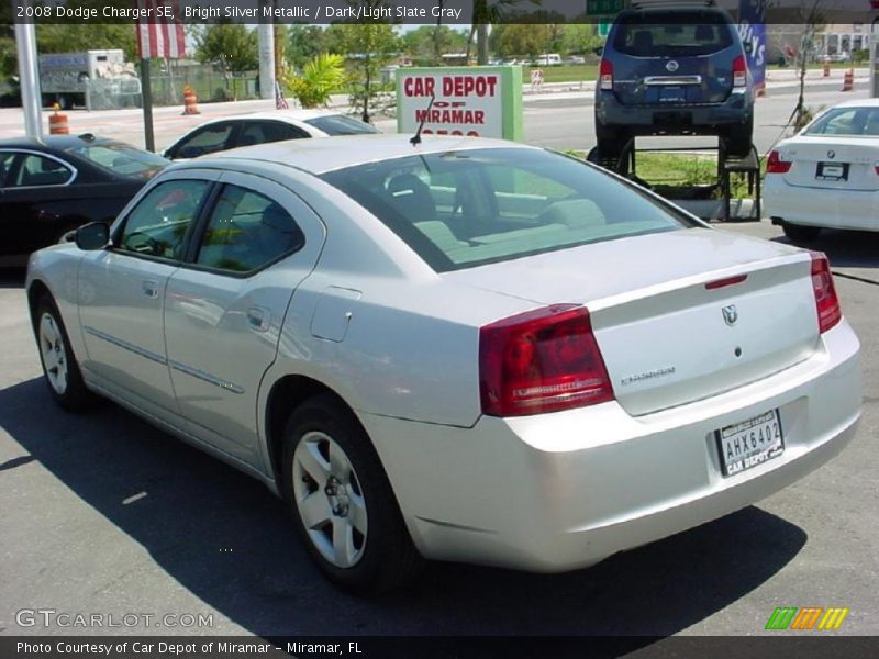 Bright Silver Metallic / Dark/Light Slate Gray 2008 Dodge Charger SE