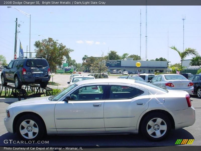 Bright Silver Metallic / Dark/Light Slate Gray 2008 Dodge Charger SE