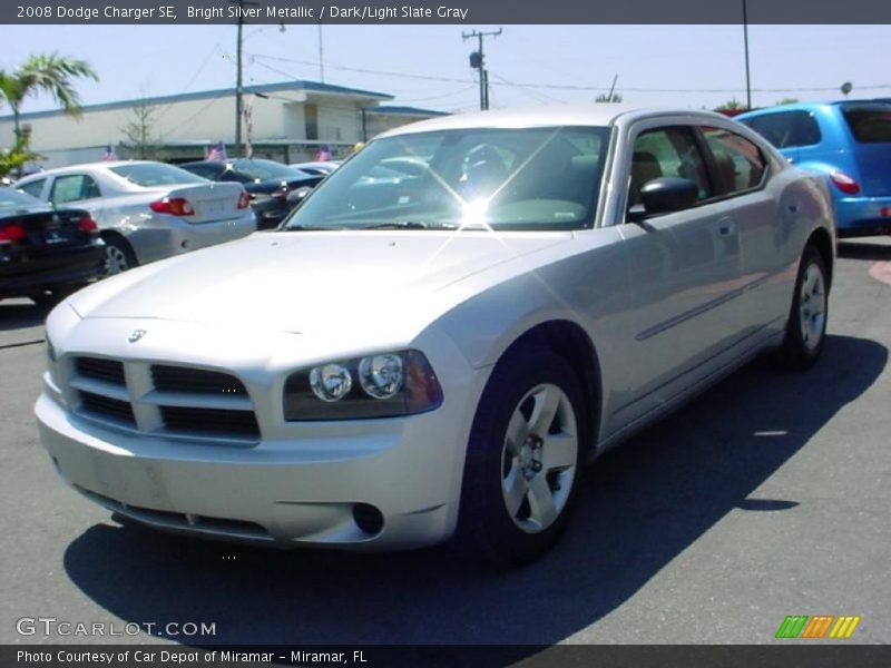 Bright Silver Metallic / Dark/Light Slate Gray 2008 Dodge Charger SE