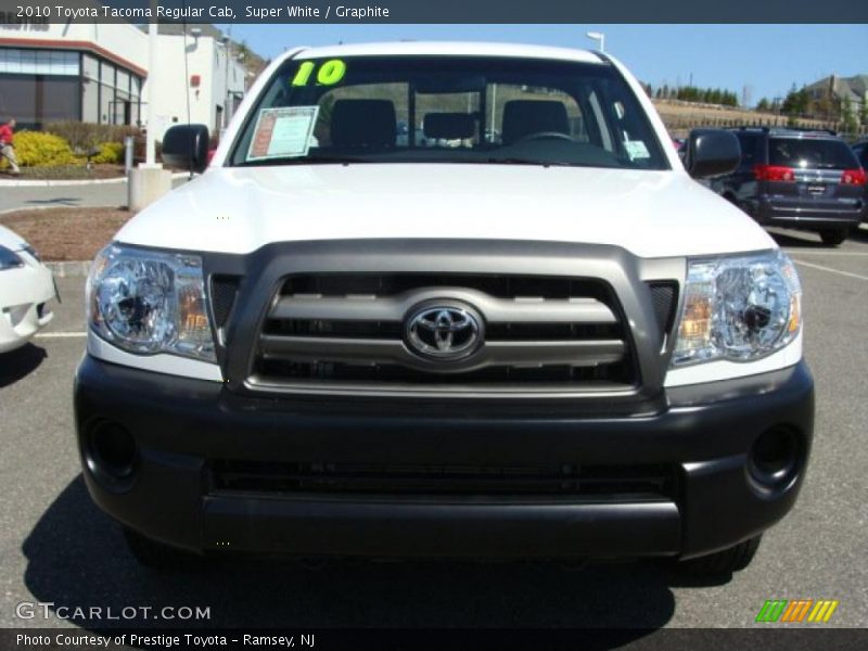 Super White / Graphite 2010 Toyota Tacoma Regular Cab