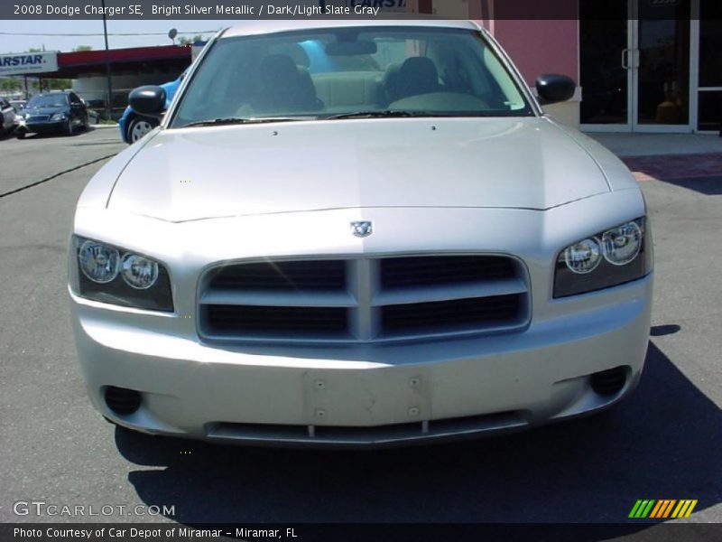 Bright Silver Metallic / Dark/Light Slate Gray 2008 Dodge Charger SE