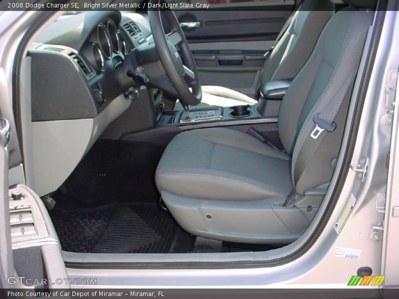 Bright Silver Metallic / Dark/Light Slate Gray 2008 Dodge Charger SE